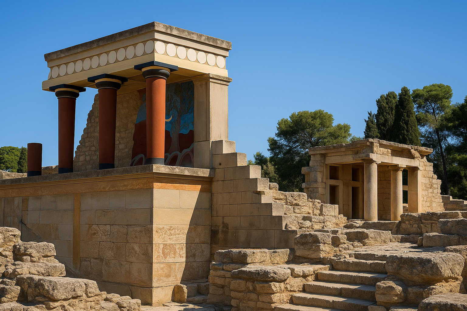 Palazzo di Cnosso vicino all'Eleana Beach Suites